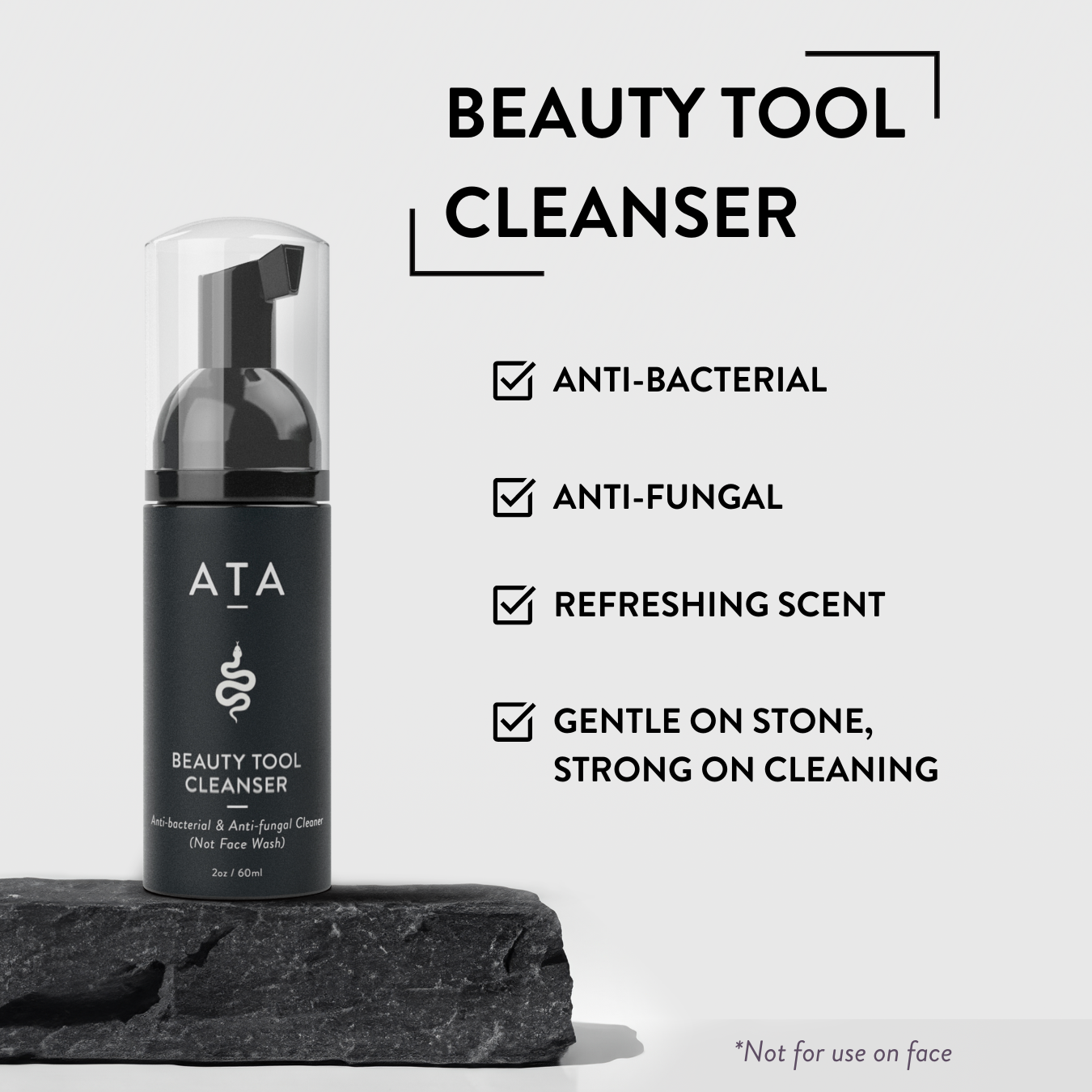 Beauty Tool Cleanser: Tea Tree Oil & Lemongrass | ATA Cosmetics