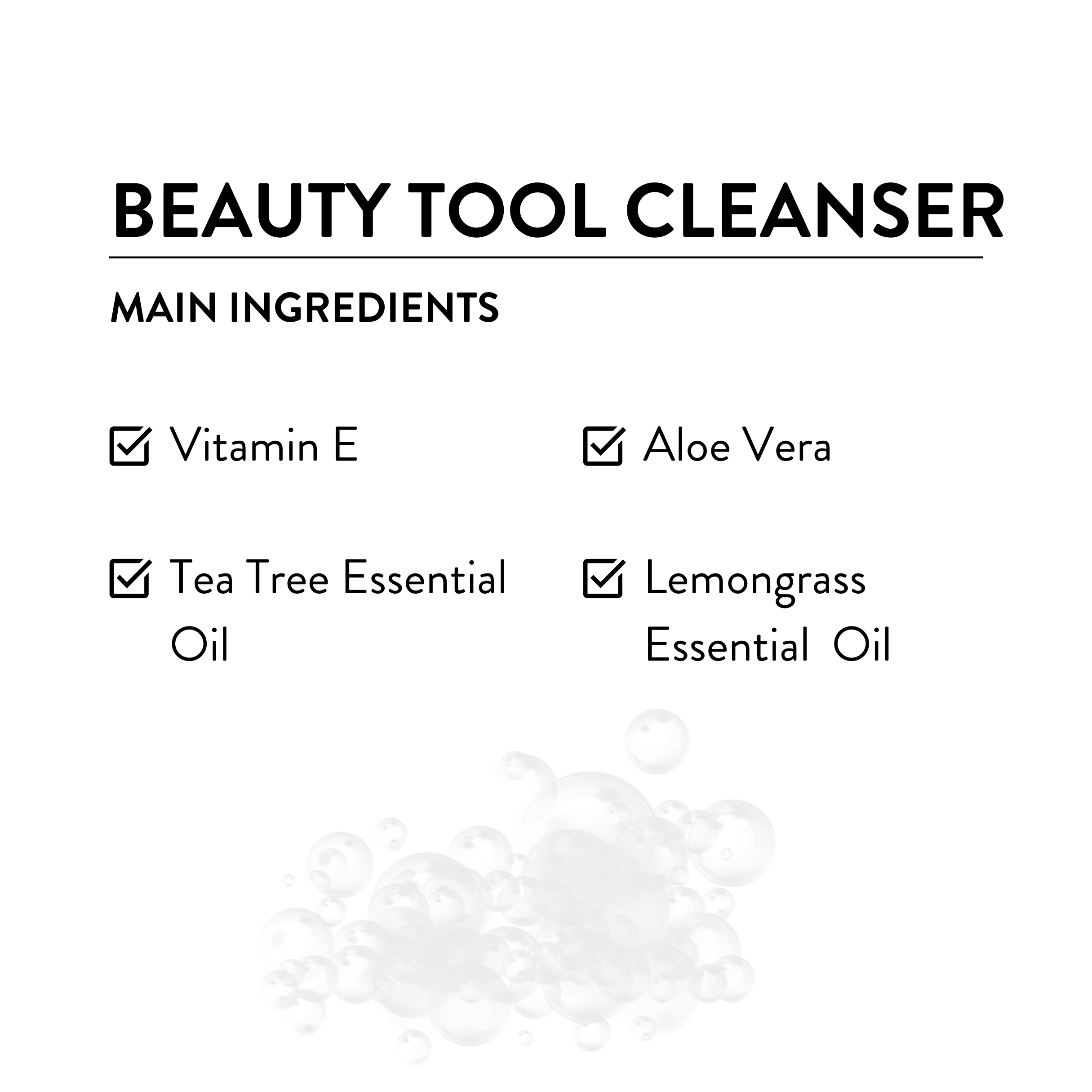 Beauty Tool Cleanser: Tea Tree Oil & Lemongrass