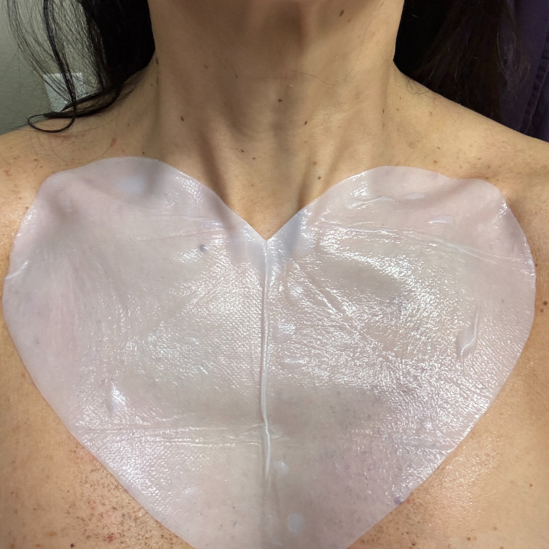 Chest Mask (Heart Shape) Biocellulose: 6-Pack